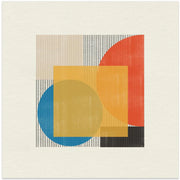Midcentury Modern Object No2 by THE MIUUS STUDIO Square Canvas Print Art for Modern Home Decor. Decorate your office or living room with canvas artwork