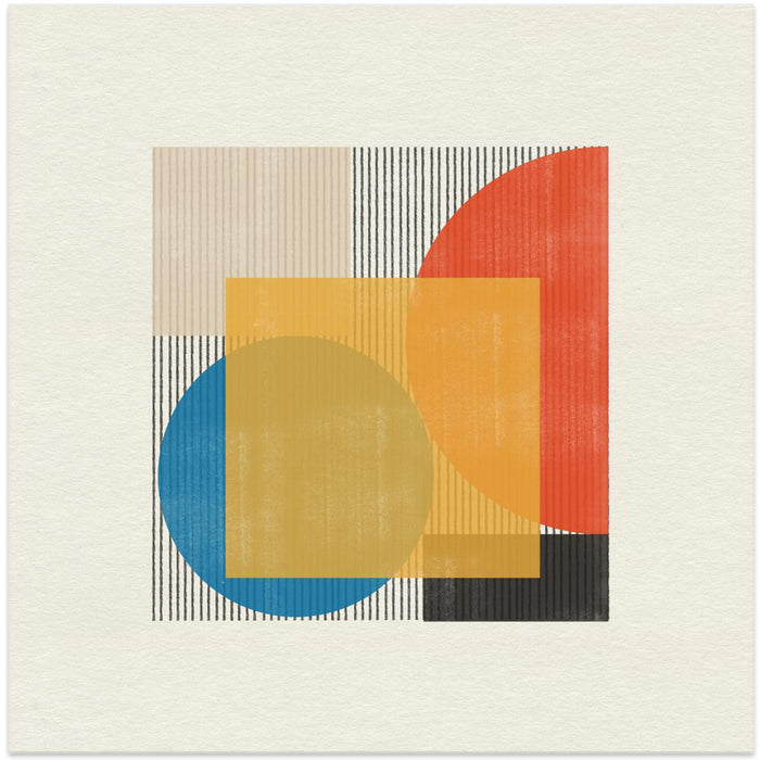 Midcentury Modern Object No2 by THE MIUUS STUDIO Square Canvas Print Art for Modern Home Decor. Decorate your office or living room with canvas artwork