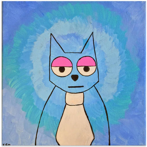 Cat Square Canvas Art  Gulnara Khamitova 