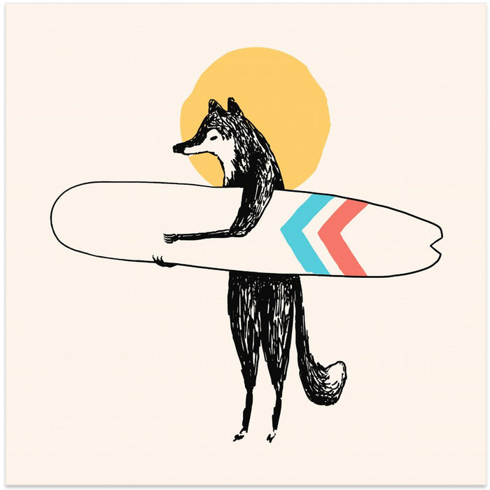 Here Comes the Sun Square Canvas Art  Florent Bodart 