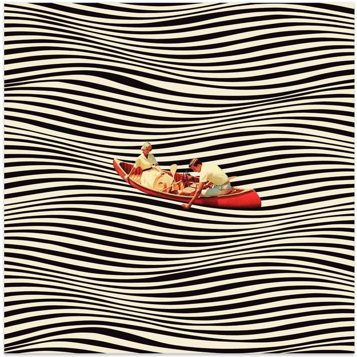 The Real Boat Trip by Taudalpoi Square Canvas Print Art for Modern Home Decor. Decorate your office or living room with canvas artwork
