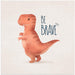 Dino Trex by Emel Tunaboylu Square Canvas Print Art for Modern Home Decor. Decorate your office or living room with canvas artwork