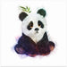 Baby Panda by Emel Tunaboylu Square Canvas Print Art for Modern Home Decor. Decorate your office or living room with canvas artwork