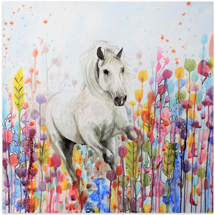 Toujours Sauvage by Sylvie Demers Square Canvas Print Art for Modern Home Decor. Decorate your office or living room with canvas artwork