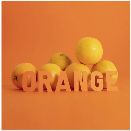 Orange.1 by Julia Ramiro Square Canvas Print Art for Modern Home Decor. Decorate your office or living room with canvas artwork