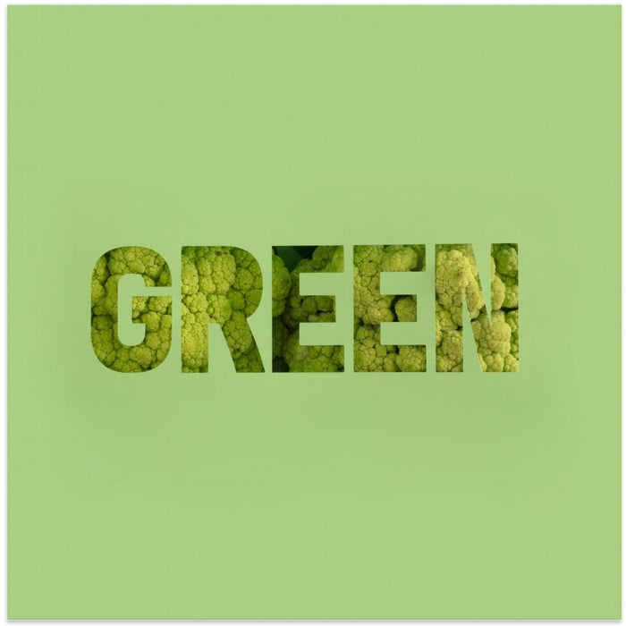 Green by Julia Ramiro Square Canvas Print Art for Modern Home Decor. Decorate your office or living room with canvas artwork