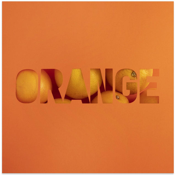 Orange by Julia Ramiro Square Canvas Print Art for Modern Home Decor. Decorate your office or living room with canvas artwork