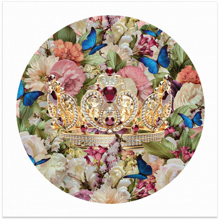Morning Dream & Crown by Sue Skellern Square Canvas Print Art for Modern Home Decor. Decorate your office or living room with canvas artwork