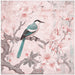 Pastel Pink Springbird by Andrea Haase Square Canvas Print Art for Modern Home Decor. Decorate your office or living room with canvas artwork