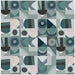 Mid Century Grid Pattern Four by Little Dean Square Canvas Print Art for Modern Home Decor. Decorate your office or living room with canvas artwork