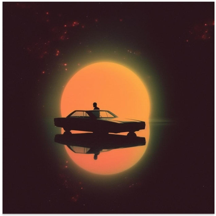 NightDrive by Samantha Hearn Square Canvas Print Art for Modern Home Decor. Decorate your office or living room with canvas artwork