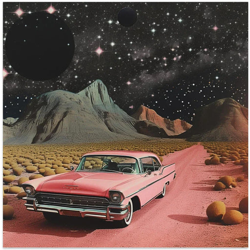SpaceRide 6.0 by Samantha Hearn Square Canvas Print Art for Modern Home Decor. Decorate your office or living room with canvas artwork