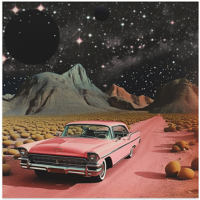 SpaceRide 6.0 by Samantha Hearn Square Canvas Print Art for Modern Home Decor. Decorate your office or living room with canvas artwork