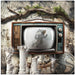 TV art 1 by Rafal Kulik Square Canvas Print Art for Modern Home Decor. Decorate your office or living room with canvas artwork