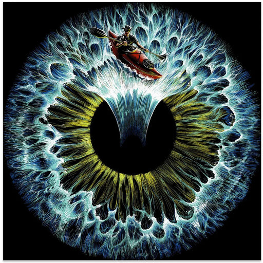Lost In Your Eye Aquatic by Alirıza ÇAKIR Square Canvas Print Art for Modern Home Decor. Decorate your office or living room with canvas artwork