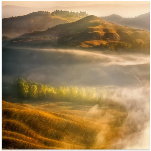 Mists... by Krzysztof Browko Square Canvas Print Art for Modern Home Decor. Decorate your office or living room with canvas artwork