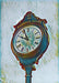Hasbrouck Heights New Jersey Clock Artwork Framed