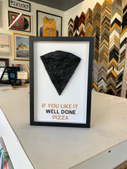 framed pizza silce artwork photo frame